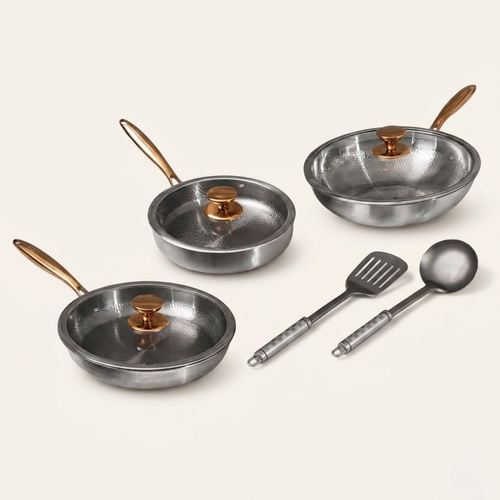 Set Completo de Sartenes Signature de Titanio Puro (8 Piezas)