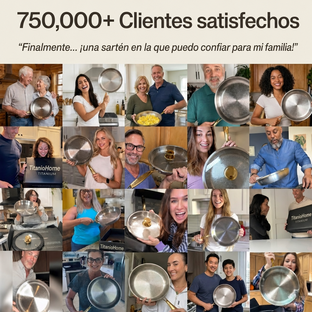Batería de Cocina Signature de Titanio Completa (14 Piezas)