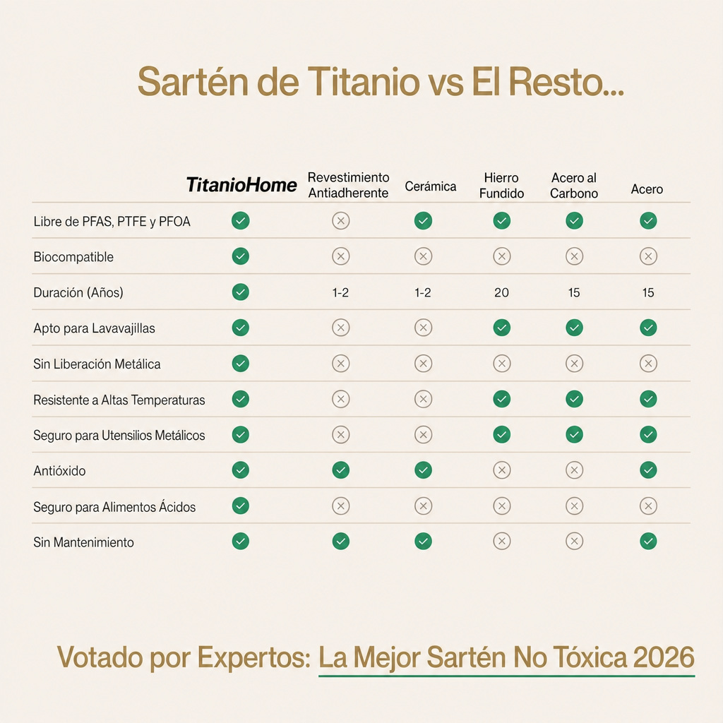 EXCLUSIVO REBAJAS DE VERANO | TitanioHome® Batería de Cocina Clásica de Titanio Completa (20 Piezas)