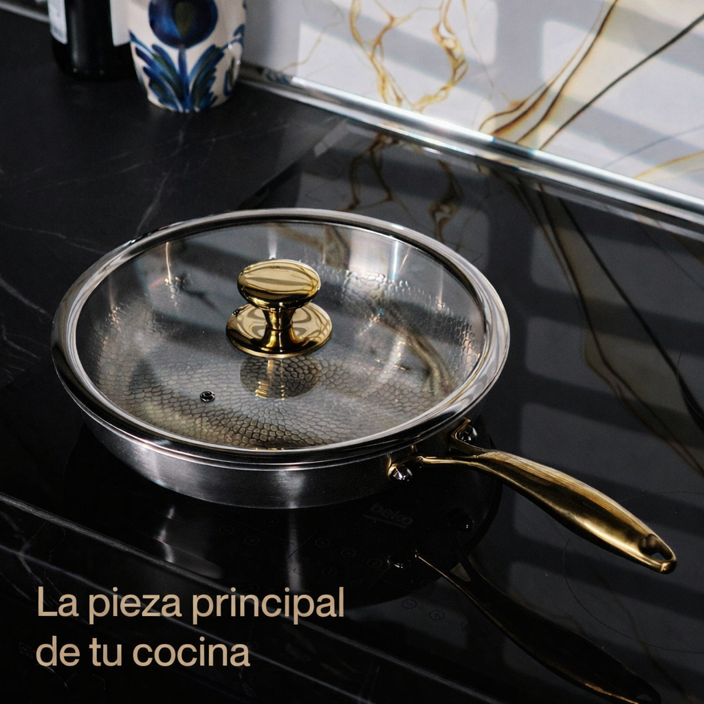 EXCLUSIVO REBAJAS DE VERANO | TitanioHome® Sartén Clásica Pro de Titanio Puro