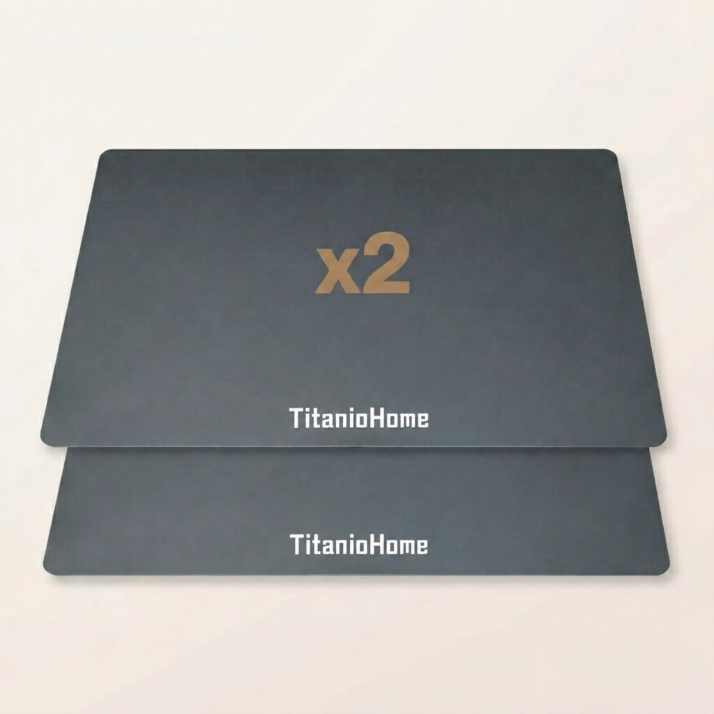 TitanioHome Alfombrilla Antideslizante para Tabla (Silicona Premium)