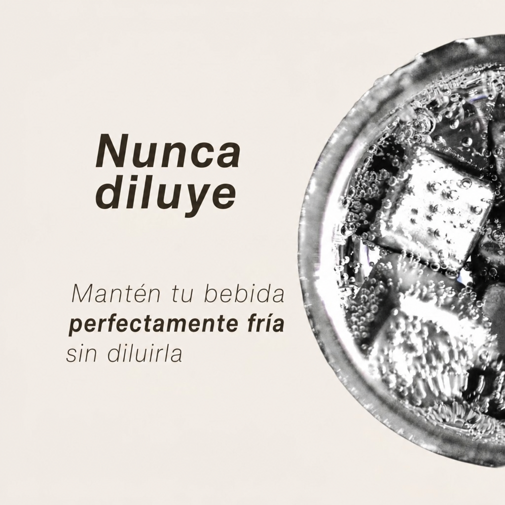 TitanioHome Cubitos de Hielo de Titanio Puro