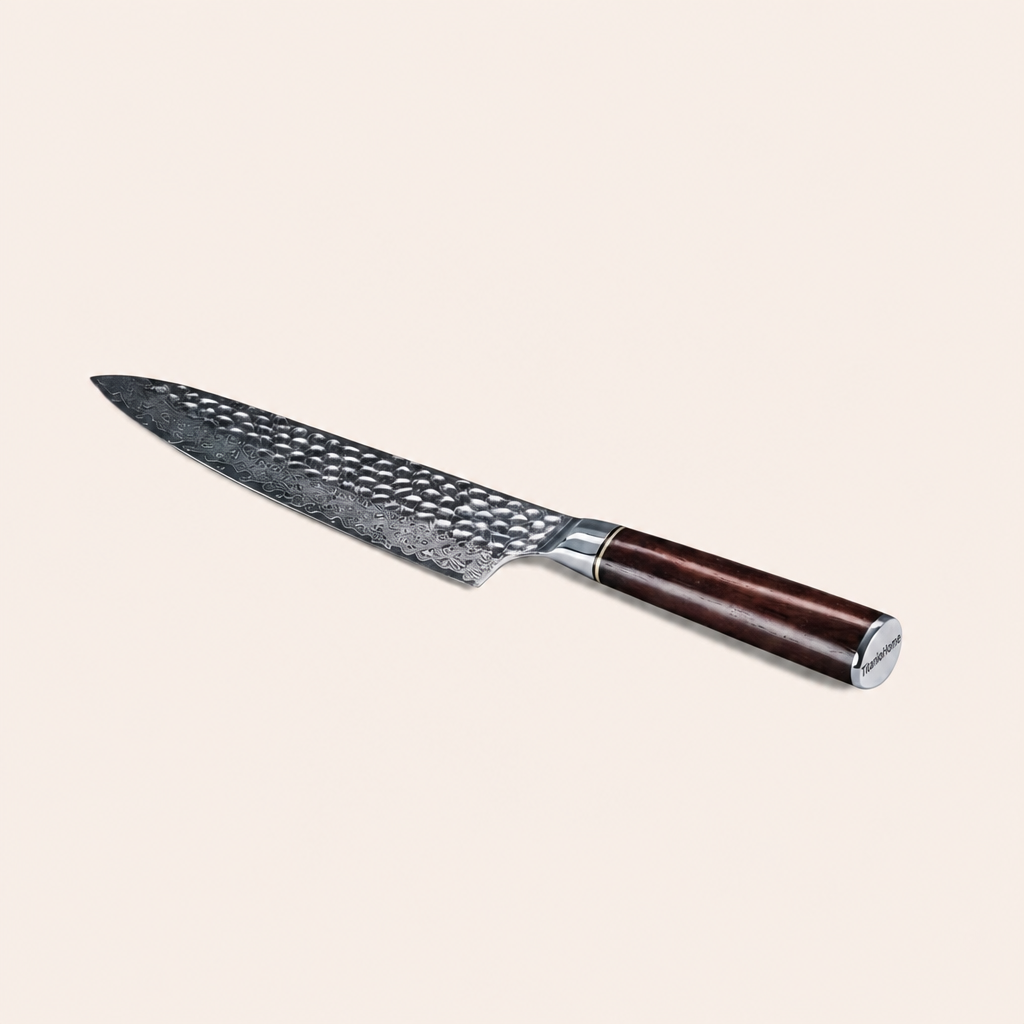 TitanioHome Raijin Cuchillo de Chef Damasco 8.5″