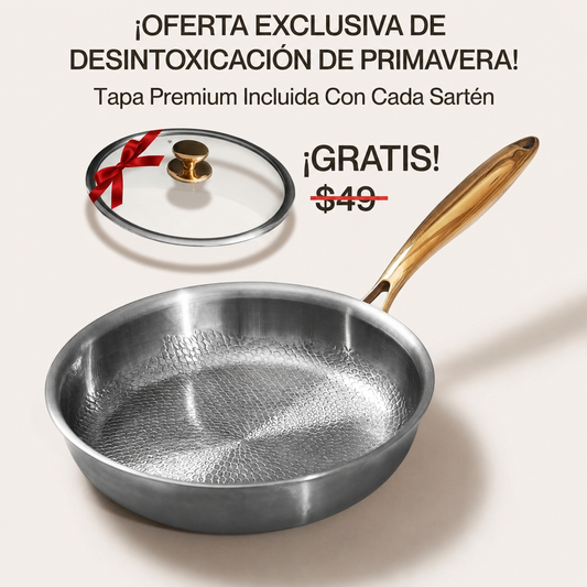 Kaizen® Sartén Nutri Pro 2.0 de Titanio Martillado