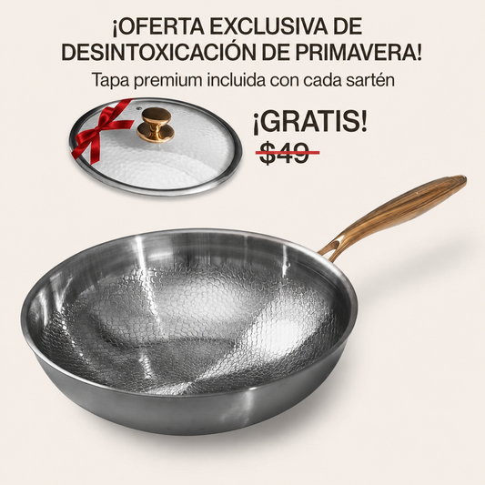 Kaizen Wok Pro de Titanio Puro Certificado