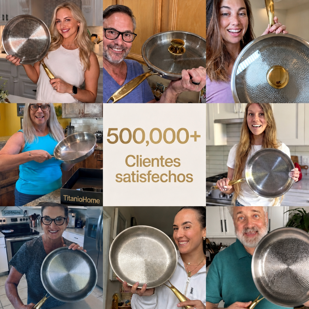 TitanioHome® Wok Pro de Titanio Puro Certificado