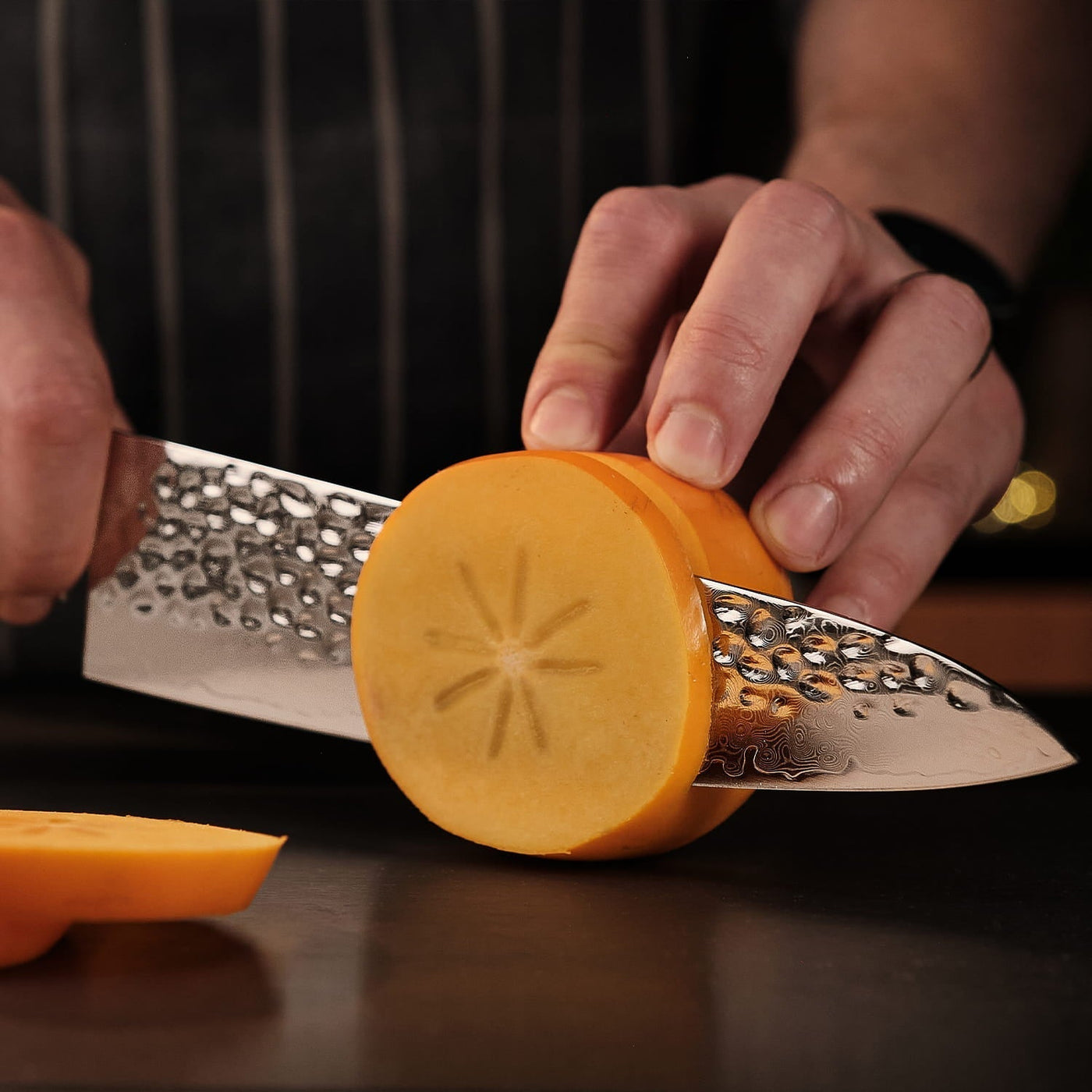 TitanioHome Raijin Cuchillo de Chef Damasco 8.5″