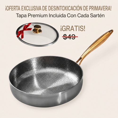 Sartén TitanioHome® Honda Pro de Titanio Puro