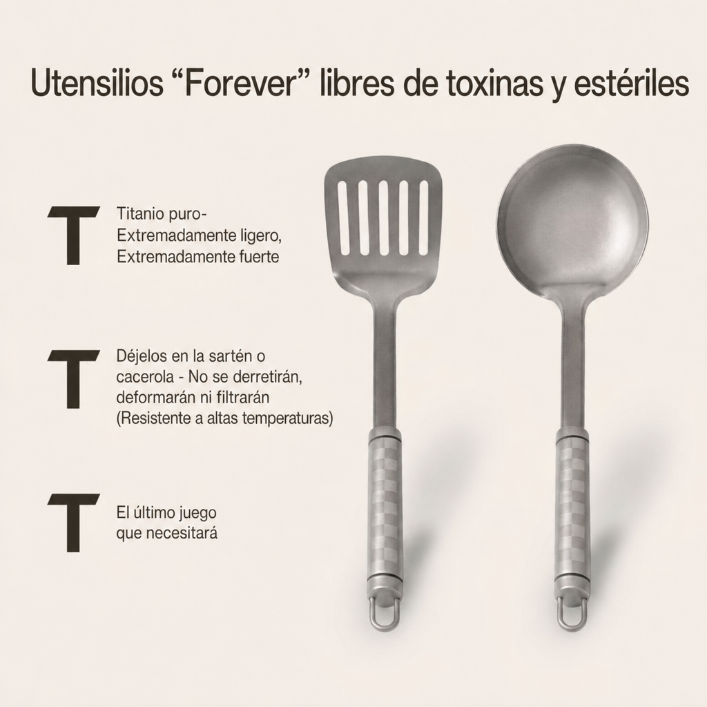 Set Completo de Sartenes Signature de Titanio Puro (8 Piezas)