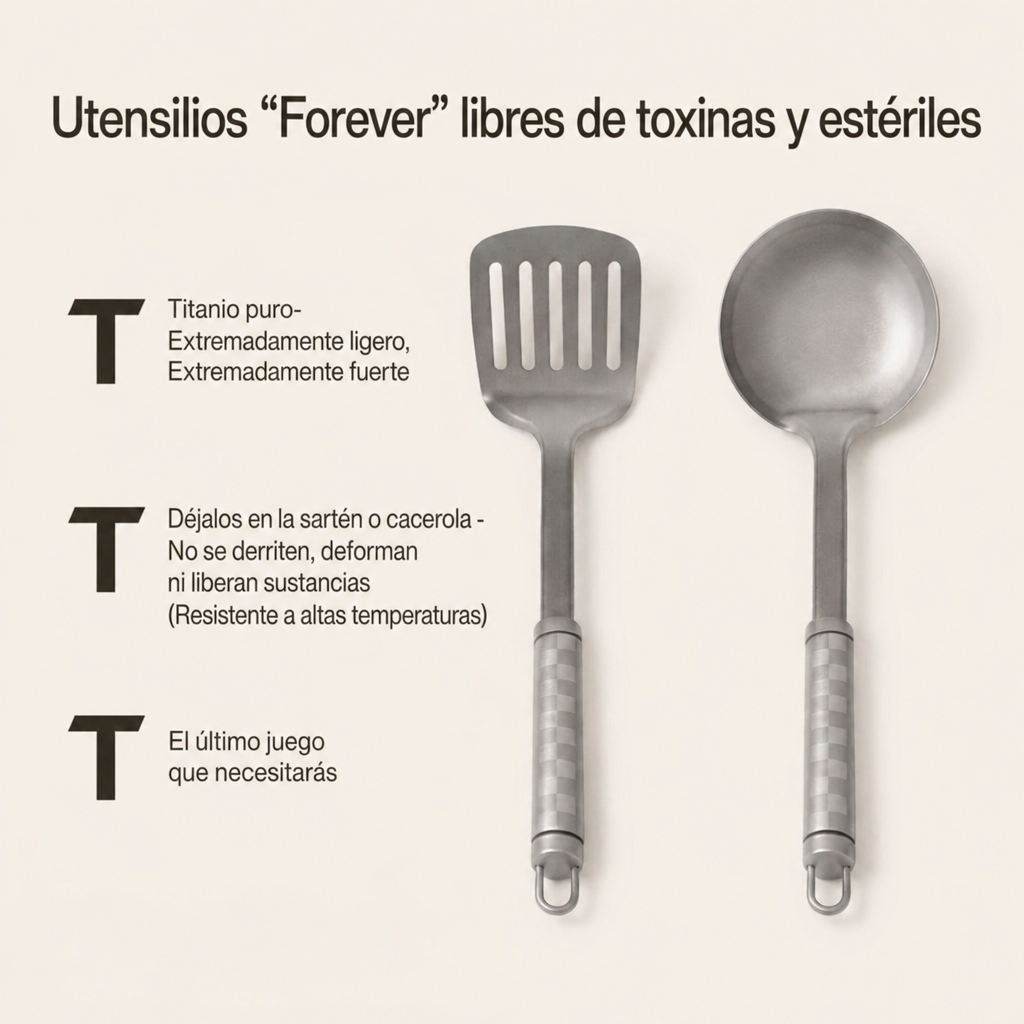 Set Dúo de Sartenes de Titanio Puro para el Día a Día (6 Piezas)