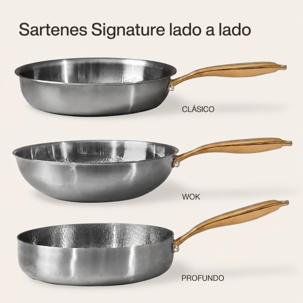 Set de Sartenes Signature de Titanio Puro (6 Piezas)