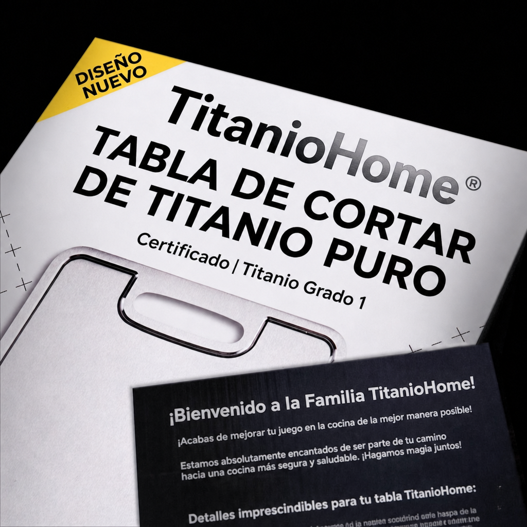 Set de Tablas de Cortar de Titanio Puro (3 Piezas)