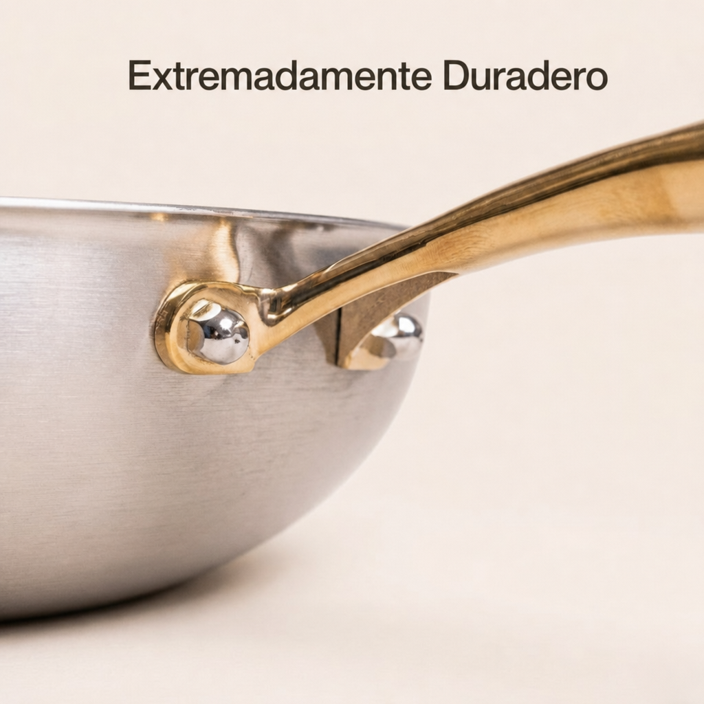 Set Trío de Sartenes Clásicas de Titanio Puro (10 Piezas)