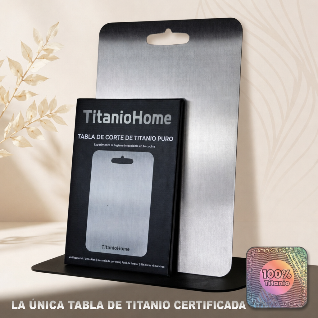 Tabla de Cortar Original TitanioHome® 100% Titanio Puro - V1