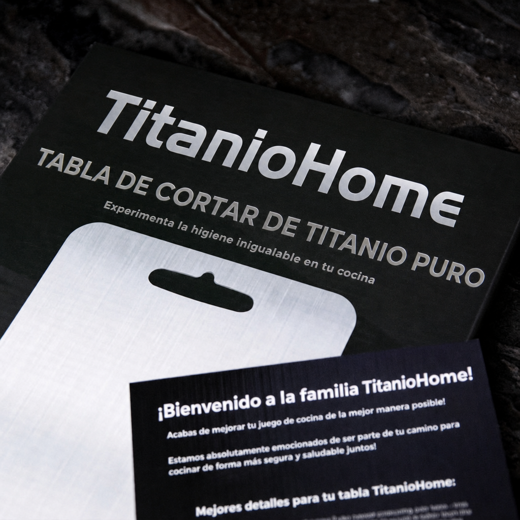 Tabla de Cortar Original TitanioHome® 100% Titanio Puro - V1