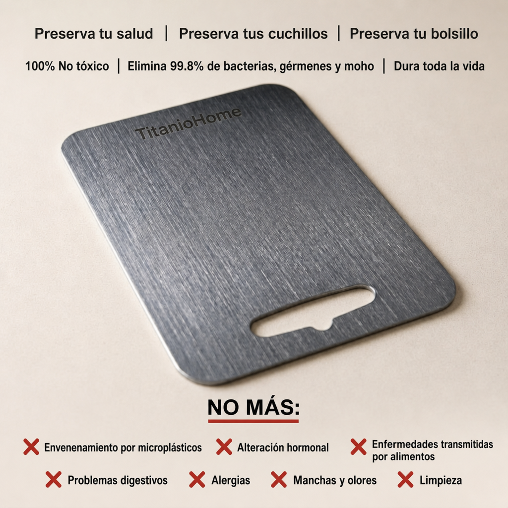 Tabla de Cortar Original TitanioHome® 100% Titanio Puro - V1
