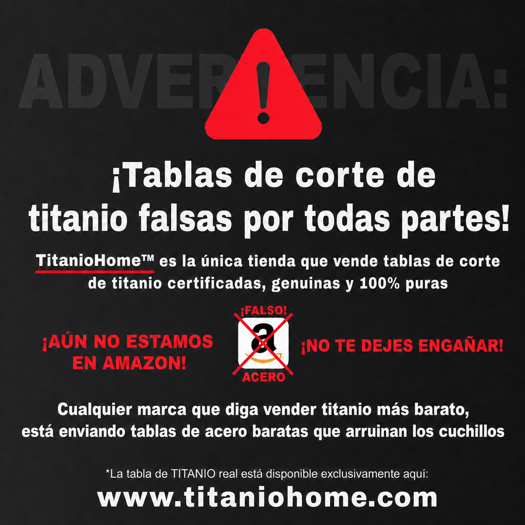 Tabla de Cortar Original TitanioHome® 100% Titanio Puro - V1