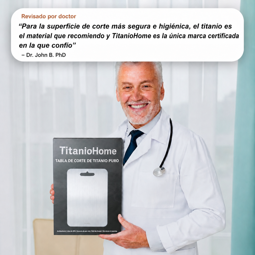 Tabla de Cortar Original TitanioHome® 100% Titanio Puro - V1