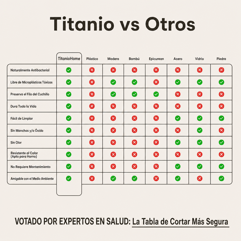 Tabla de Cortar Original TitanioHome® 100% Titanio Puro - V1