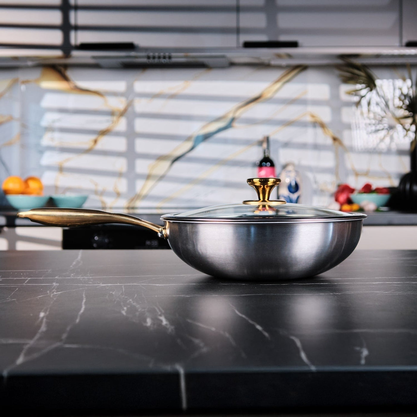 TitanioHome® Wok Pro de Titanio Puro Certificado